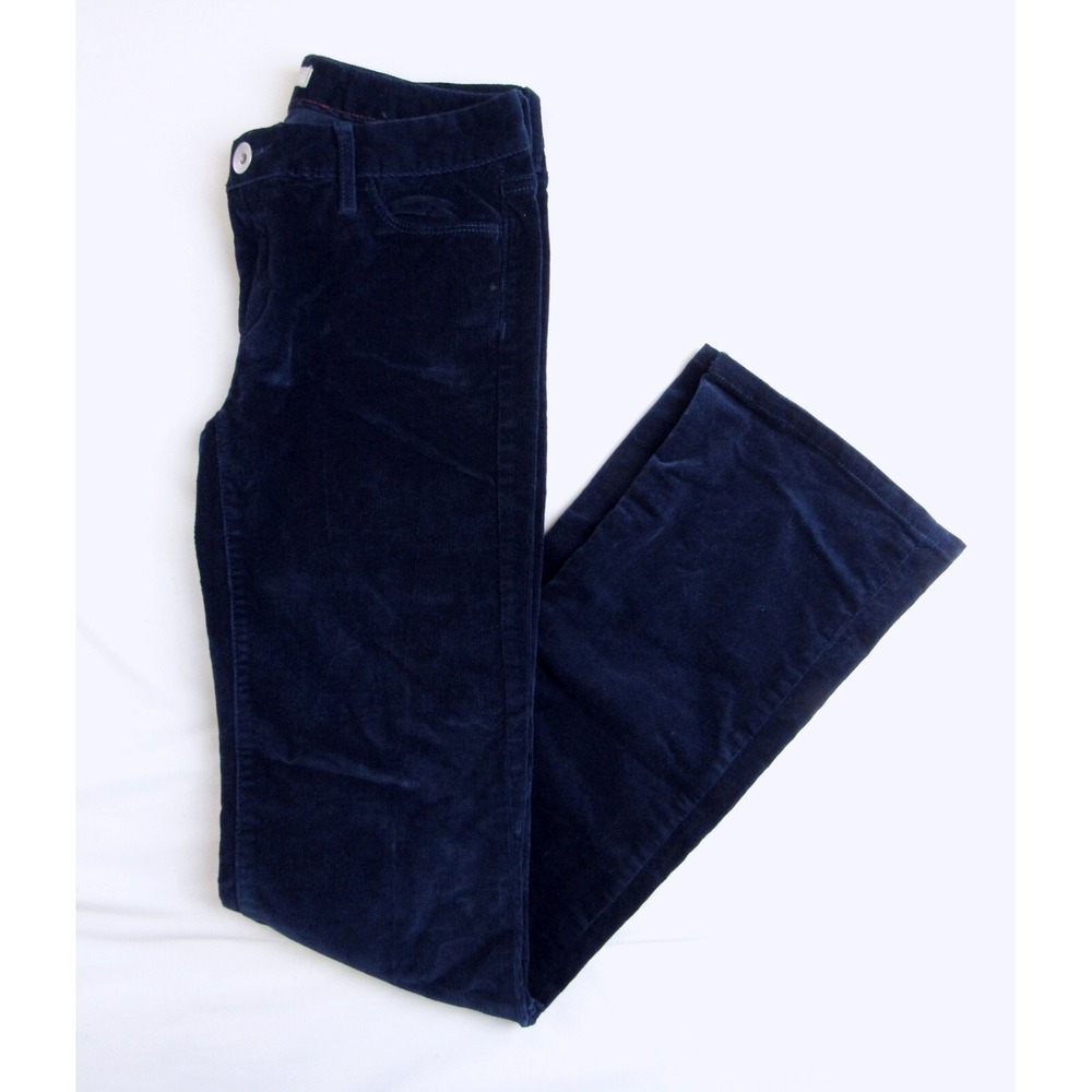 Banana Republic Pants Navy Blue Corduroy Boot Cut Women's Size 25 Inseam 33 - Picture 2 of 6